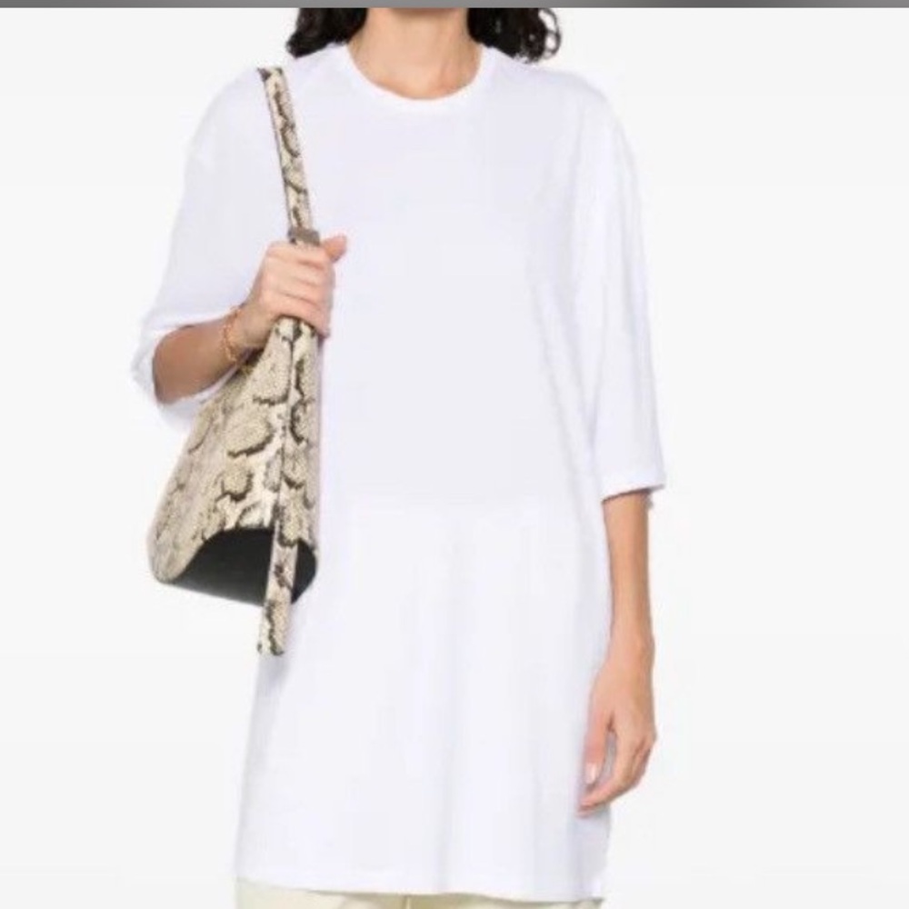 2 TOTOME (1 black & 1 white t-shirt dress Sz: XS $290 each - Picture 4 of 9